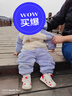 童泰（TONGTAI）宝宝套装春秋儿童衣服男女童休闲外出上衣裤子珊瑚绒连帽外套 蓝色 100 cm 实拍图