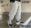 左西男童裤子儿童卫裤春秋款2025新款男孩韩版休闲长裤运动裤 灰色140 实拍图