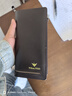 英伦保罗钱包男士长款真皮多卡位大容量手拿包卡包皮夹男生日礼物男送男友 咖啡色平纹【带手腕带】 实拍图