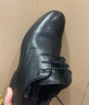 海澜之家（HLA）2025新款透气牛皮鞋男上班面试休闲结婚新郎鞋时尚增高德比鞋子男 黑色（HAAPXM4DBG576） 41 （尺码偏大一码，拍小一码） 实拍图