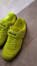 卡尔美（KELME）儿童足球鞋魔术贴免系带碎钉TF透气学生球鞋6873003 荧光绿 34 实拍图