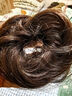 古耐懒人丸子头盘发神器时尚假发发圈女头饰蓬松气质花苞头固定头饰 深棕色【适合染色顾客-百搭款】 实拍图
