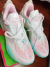 李宁韦德全城11 V2丨篮球鞋男鞋透气网面减震高回弹专业竞技运动鞋 标准白/荧光嫩粉-7 43.5 实拍图