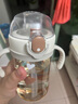 膳魔师（THERMOS）儿童水杯PPSU婴儿手柄吸管杯耐高温幼儿园学饮卡扣学生杯礼物FCPB 实拍图