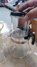 茶壶泡茶杯家用茶具茶水分离滤茶器烧水壶玻璃飘逸杯泡茶壶个人 【防爆高硅】1200ML+4个品茗杯 实拍图