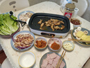 奥克斯（AUX）烤肉锅电烧烤炉无烟韩式烤肉盘火锅家用烤涮一体的两用锅多功能鸳鸯锅烤鱼锅 双盘款料理锅【煎烤盘+火锅盘】 1层 实拍图