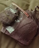 莫代尔纯欲性感前扣内衣女本命年套装美背蕾丝聚拢收副乳无钢圈文胸罩 浅紫色套装+肤色套装 M -34/75AB[小胸聚拢] 实拍图