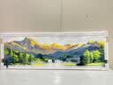 墨派（Mopai）手绘油画客厅装饰画肌理画沙发背景墙挂画奶油风横幅抽象大气壁画 艳阳高照 150x50cm手绘油画 实拍图