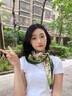 Calznklien丝巾桑蚕丝真丝女2025丝绸小方巾围脖高级感生日礼物女送妈妈老婆 【绿叶蝶梦】高级感礼盒装 高档轻奢风送女朋友老婆妈妈 实拍图