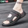卡帝乐鳄鱼（CARTELO）皮凉鞋男2026夏季透气沙滩鞋男外穿两用男士洞洞凉拖鞋 实拍图