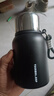 Jidaocook316不锈钢保温杯迷你水杯提绳便携随手杯男女生杯子茶水分离学生 【新品上市】墨岩黑 500ml 【316食品级不锈钢】 实拍图