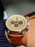 西铁城（CITIZEN）手表男日韩表FF系列光动能三眼盘皮带商务礼物CA4500-16X 实拍图