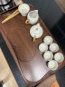 菲享整块实木茶盘天然胡桃木纹茶台茶托盘简约家用大号茶台排水式茶盘 镜花水月-胡桃木纹【55*32*3cm】 【2024新款实木茶盘-店长推荐】 实拍图