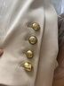 范思蓝恩懒人三件套 西装套装正装外套女职业通勤西服24FS11075 燕麦奶色西装 L 实拍图