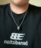 银千惠925银项链男士潮流嘻哈时尚吊坠男首饰品生日情人节礼物送男友 男链/链长约65CM+商家配送/免费刻字 精美礼盒送老公/配首饰证书/男生生日礼物 实拍图
