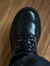回力官方马丁靴男靴秋季皮面防水厚底增高工装靴黑色靴子男 黑色43 实拍图