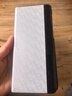 亿色适用华为matex5手机壳超薄防摔全包保护套X3通用折叠屏免翻盖接听商务男女款细腻真素皮 白色纹理 实拍图
