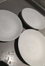 瓷侠客盘子菜盘家用白色骨瓷餐具碟子陶瓷餐盘套装骨碟饺子盘深盘饭盘 7.5英寸标准菜盘（4个装） 19.4cm 实拍图