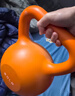彩色壶铃女士家用健身训练器材哑铃深蹲练翘臀男士竞技提 9.1kg 20LB 橙色 实拍图