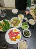 舍里蘸料碟小盘子小吃碟子陶瓷日式家用果酱碟蘸水碟小号蘸料碟调味碟 三色*2+六格托盘 实拍图