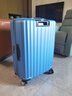 新秀丽（Samsonite）行李箱25英寸拉杆箱时尚旅行箱包竖条纹拉链密码箱蓝色GU9*11002 实拍图