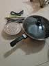 阿里达达电炒锅 电火锅 电蒸锅 电煮锅家用多功能大功率一体锅 煎炒煮焖不粘锅 5L 红色玻璃盖款（32CM直径）5L 标准款 实拍图
