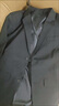 MMOPTOP高级感西服外套男士秋冬季情侣纯色宽松休闲西装2516哑光黑L 实拍图
