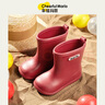 幸福玛丽（Cheerful Mario）儿童雨鞋女童卡通束口宝宝雨靴防水防滑轻便幼儿中小童水鞋胶鞋 实拍图