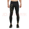 2XU Light Speed系列健身裤男 MCS梯度压缩裤专业训练高弹速干紧身裤 黑/金反光 XL 实拍图