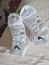 耐克(NIKE)袜子男女同款 吸汗透气运动袜 短袜三双装DX5074-911白S 实拍图