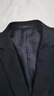 罗蒙（ROMON）西服套装男士小西装外套职业正装修身休闲伴郎服 黑色5XL 实拍图