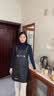 森卡龙围裙女家用厨房防水防油网红工作服实用新款罩衣大人长袖围腰简约 黑色Hello【防水防油】 实拍图