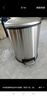 欧润哲垃圾桶脚踏带盖 5L拉丝不锈钢办公客厅卧室卫生间厨房家用缓降 实拍图