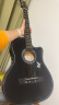 T9民谣吉他单板初学者新手入门练习琴guitar木吉它乐器jita 38英寸亮黑色+礼包【初学推荐】 实拍图