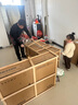 浪鲸浴室柜洗手盆柜组合陶瓷一体盆奶油风卫生间洗脸盆柜组合洗漱台 浅灰色|储物镜柜100cm 实拍图