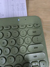 前行者Z2无线蓝牙键盘鼠标套装机械手感键盘电脑打字静音充电款键鼠套装便携高颜笔记本平板电脑办公iPad 抹茶绿【蓝牙+无线双模版】 实拍图