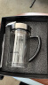 希诺双层玻璃杯男家用商务办公水杯带手柄泡茶杯子XN-9321 435mL 晒单实拍图