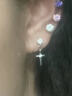 Lnieer养耳洞f136医用钛合金超闪耳钉睡觉免摘防致敏插入式耳骨钉耳蜗钉 【单只价】5mm粉钻耳钉 实拍图