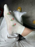 北极绒【10双】女士袜子女短袜夏季薄款吸汗透气船袜浅口低帮运动女袜潮 混色 （颜色均码搭配） 10双 均码 （35-40码均可穿） 实拍图
