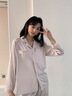 瑶梦令【实用礼物】轻奢睡衣女高端仿真丝家居服礼盒装生日礼物送闺蜜 浅紫优雅【长袖长裤】-送礼首选 L 【105-135斤】 实拍图
