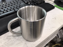 美厨（maxcook）304不锈钢水杯马克杯 儿童杯子双层泡茶杯口杯带盖带手柄 300ml 实拍图
