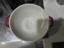 珐宝（staub）陶瓷碗大号沙拉碗家用甜品碗泡面汤碗面碗烘焙双耳饭碗 25cm 樱桃红 实拍图