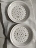 10英寸饺子盘沥水双层盘家用水饺盘子大号汤盘陶瓷吃饺子盘骨瓷盘 金边10英寸沥水饺子盘2个 实拍图