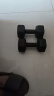 华亚（HUAYA） 哑铃环保包胶六角手铃男士家用健身器材 6KG 一副（左右手各3公斤） 实拍图