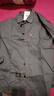 100%纯棉高档宽松版春秋新款衬衫男士休闲工装衬衣纯色长袖外套 6928长袖两件装】深灰色+卡其色 2XL (145-160斤） 实拍图