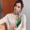 Calznklien丝巾桑蚕丝真丝女2025丝绸小方巾围脖高级感生日礼物女送妈妈老婆 【绿叶蝶梦】高级感礼盒装 高档轻奢风送女朋友老婆妈妈 实拍图