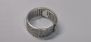 罗泰老银匠990足银祥云戒指男单身潮人个性男士足银刻字个性指环 大款（18号-32号） 实拍图