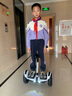 领奥儿童电动自动平衡车3-6-12岁成年人智能体感代步10岁到15岁以上腿控双轮新款两轮平行车 54V旗舰越野白  三控APP+炫光轮 实拍图