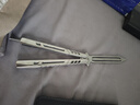 小刀yy4代 蝴蝶刀新手入门【桔梗balisong】钢柄 花式练习未开刃 汉剑 实拍图