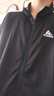 阿迪达斯外套男春季跑步运动立领夹克户外防风保暖运动服 黑/白 L  实拍图